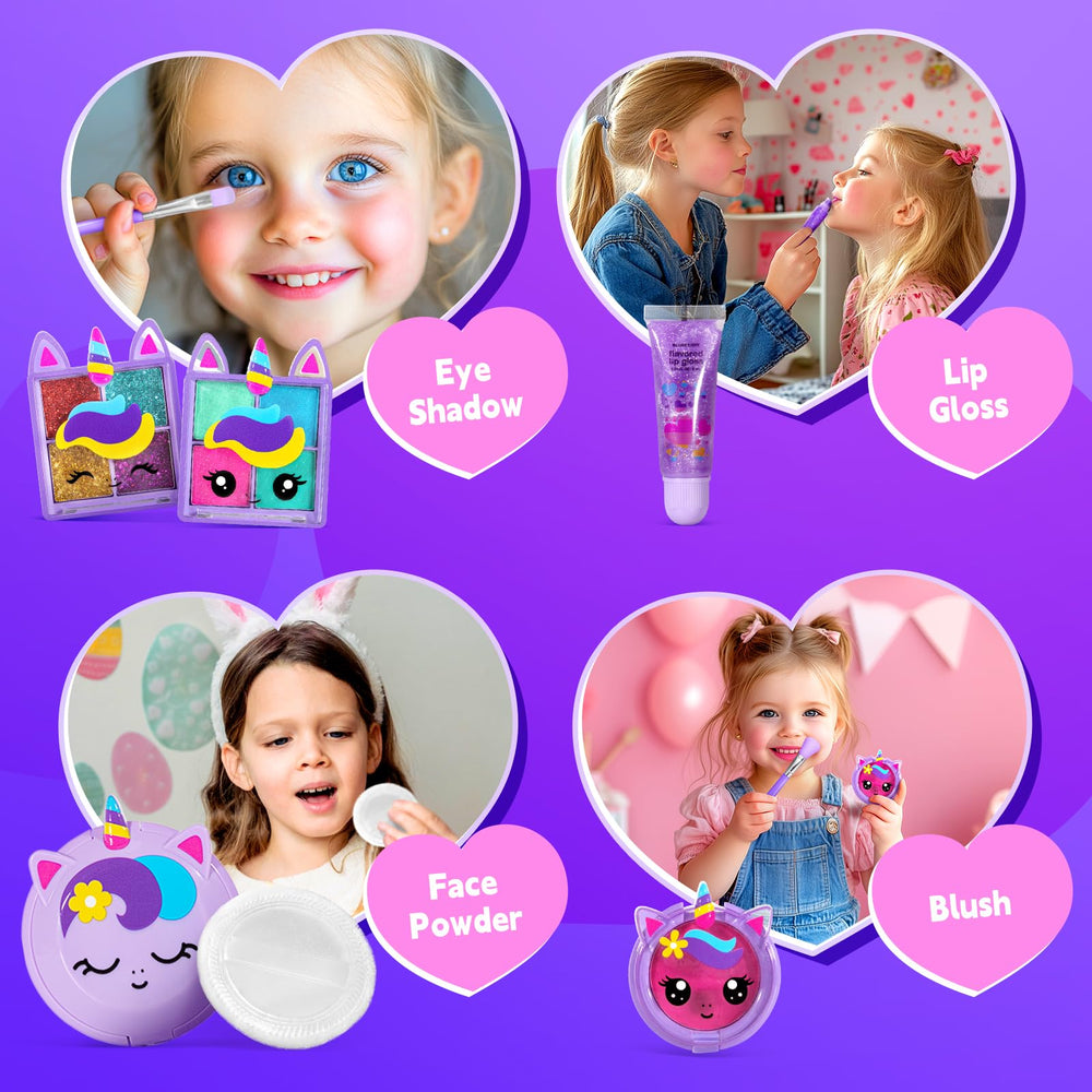 ULOVEME non-toxic materials ensure gentle, safe play makeup for kids.