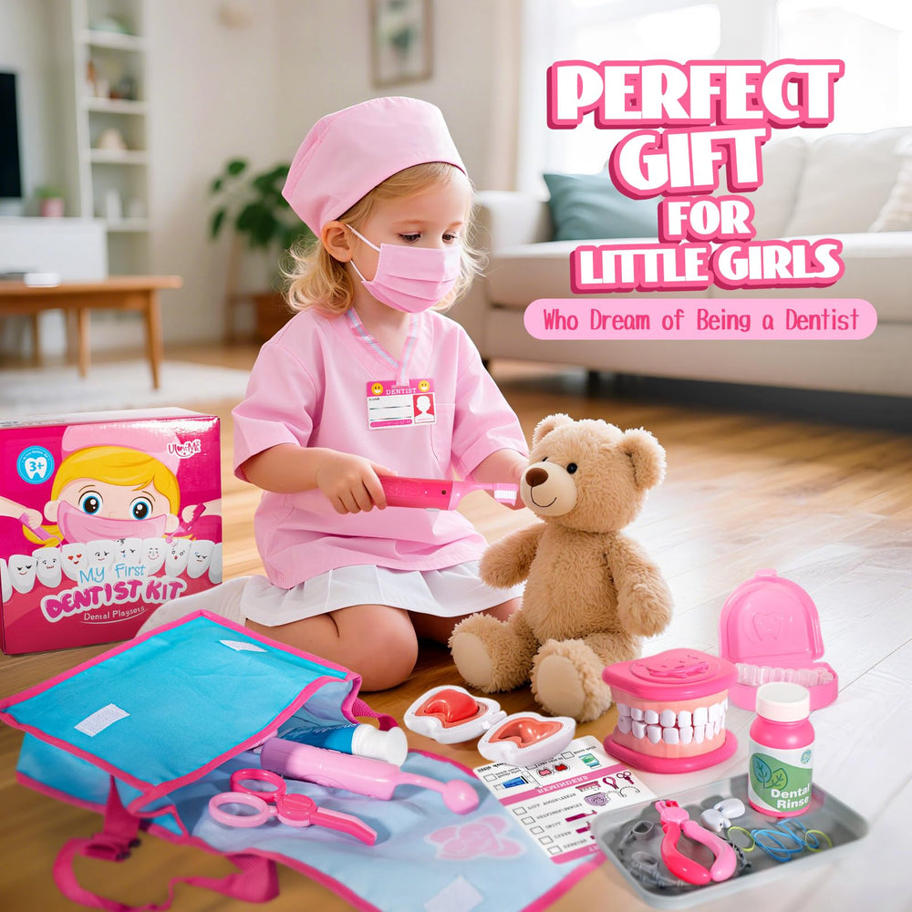 ULOVE ME Pink kit offers kid-friendly dental tools for role play
