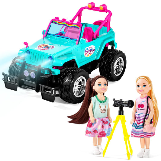 ULOVEME RC Cars blue body promotes easy outdoor play and vibrant style.
