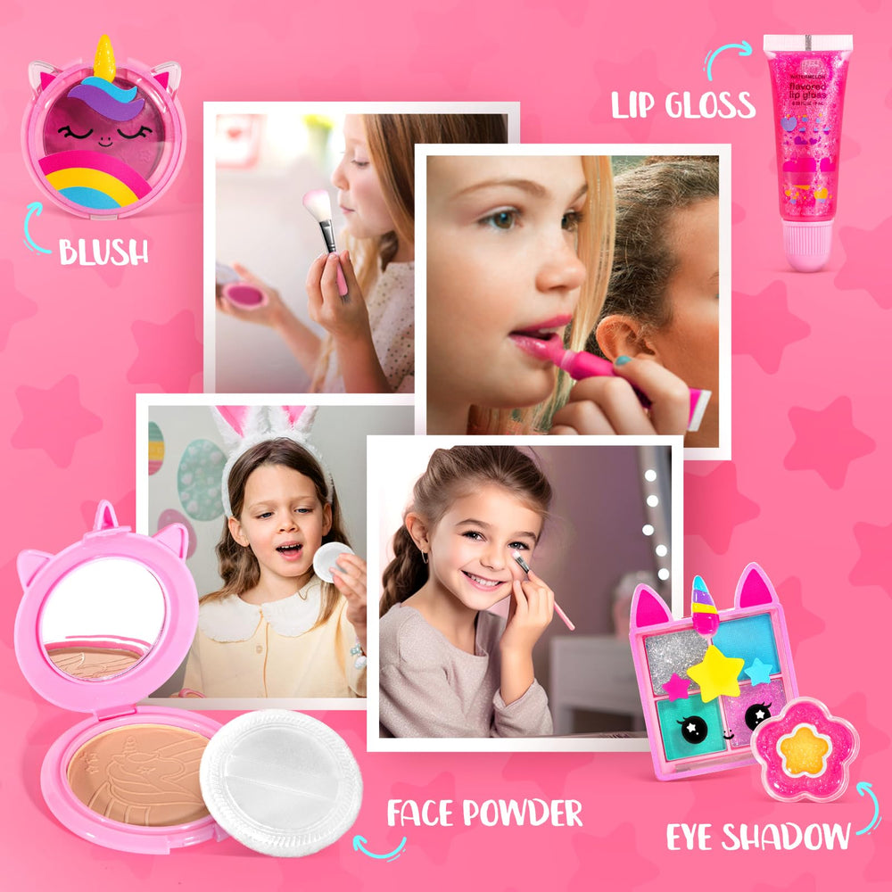 ULOVEME Umicorn kid applying makeup promotes imaginative social play