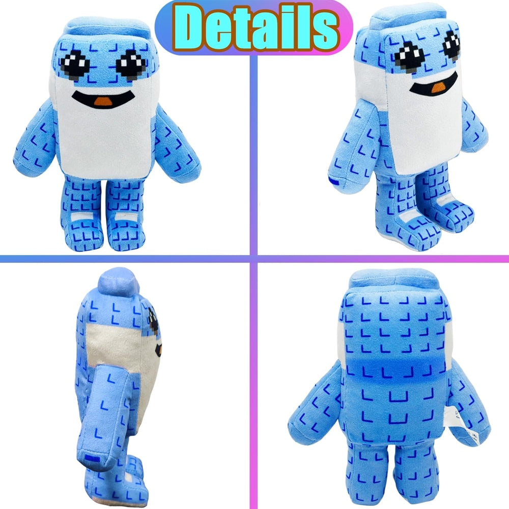 ULTHOOL Brainrot blue plush, ideal desk decor for gaming setups