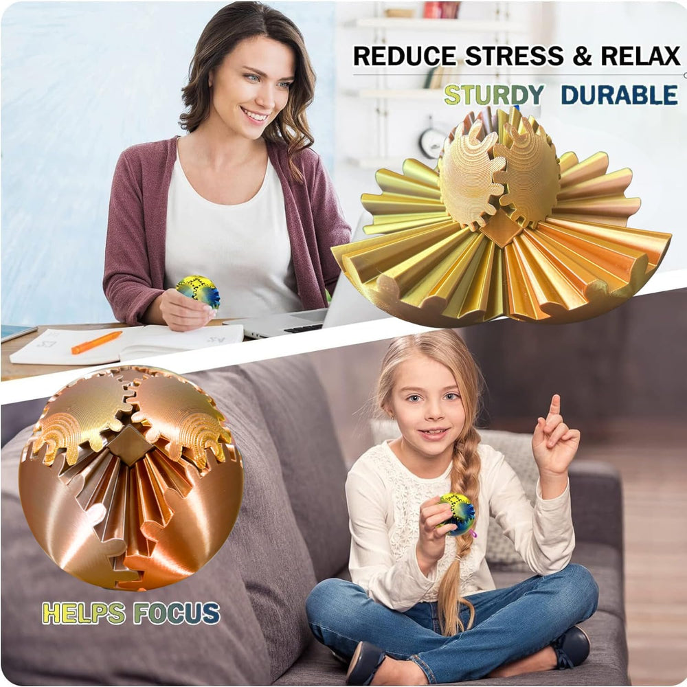 ULTHOOL Gear Ball portable design, ideal for on-the-go stress relief at work or class