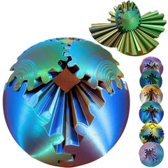 ULTHOOL Gear Ball spin detail shows a smooth, tactile surface for focused fidgeting and stress relief.