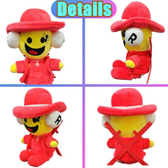 ULTHOOL Brainrot Plush closeup-fabric reveals soft cotton-poly texture and durable stitching