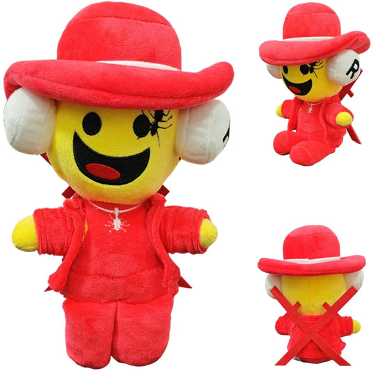 ULTHOOL Brainrot Plush front view highlights vibrant red-yellow color for display