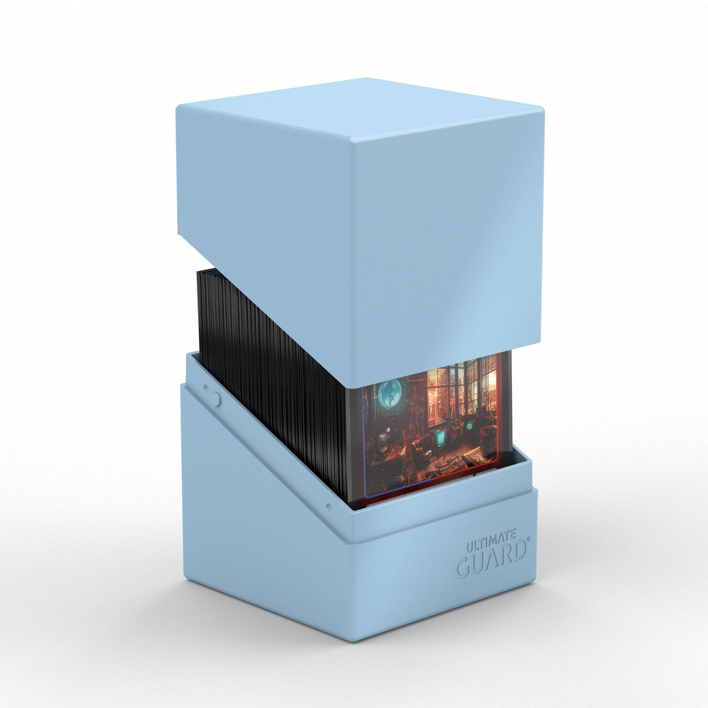 Ultimate Guard Boulder Solid 100+ capacity view shows 100 double-sleeved cards