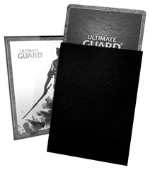 Ultimate Guard Katana sleeves with black back protect standard cards and reduce glare.
