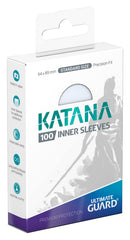 Ultimate Guard Katana inner sleeves 64x89mm clear for crisp card protection during play