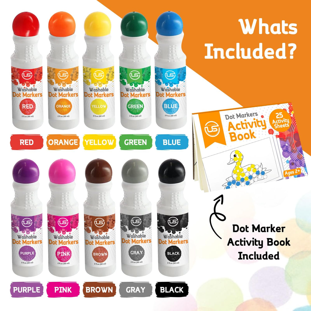 Ultimate Stationery bingo daubers with easy grip support little hands during painting.