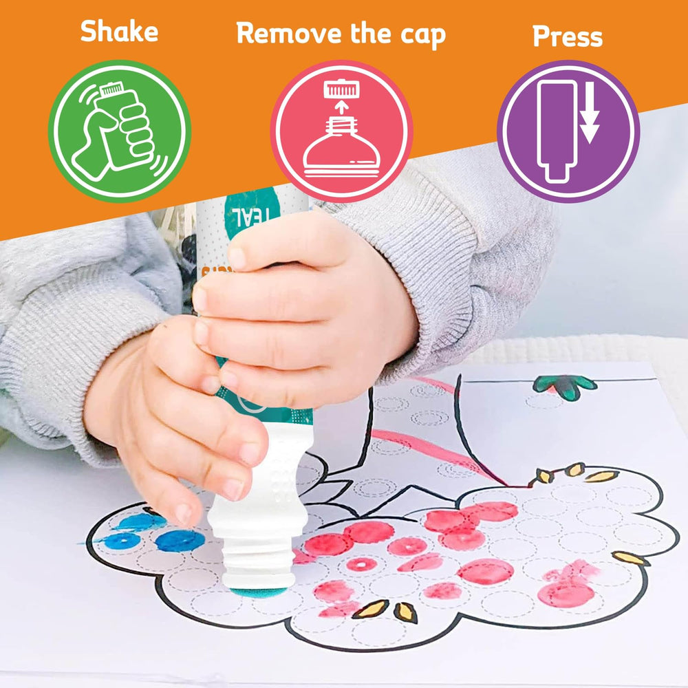 Ultimate Stationery dot coloring supports color recognition and early fine motor skills.
