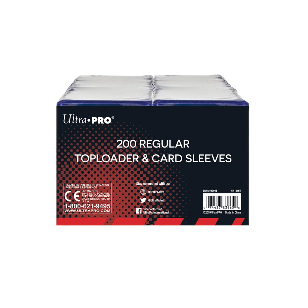 Ultra PRO 3x4 top loader 200-count bundle for bulk card storage.