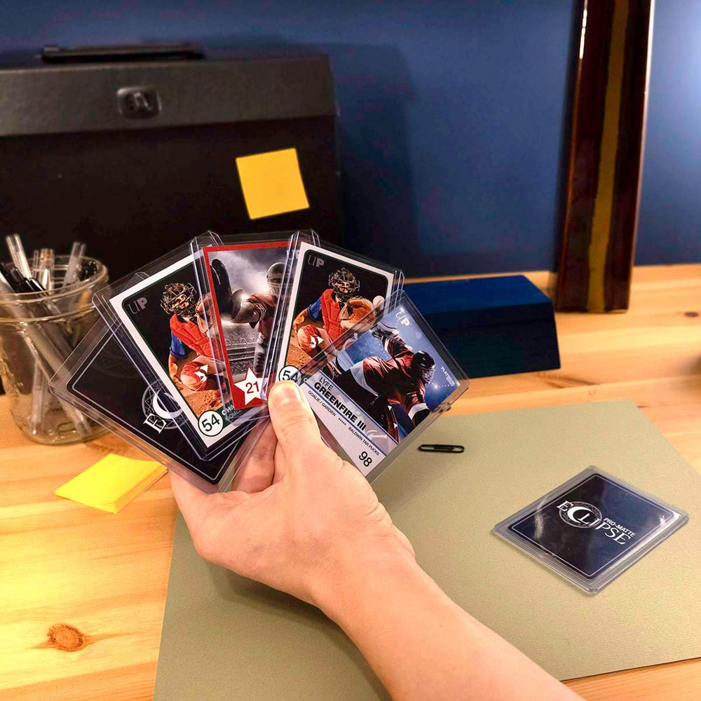 Ultra PRO 3x4 top loader packed for shipment, protecting cards in transit.
