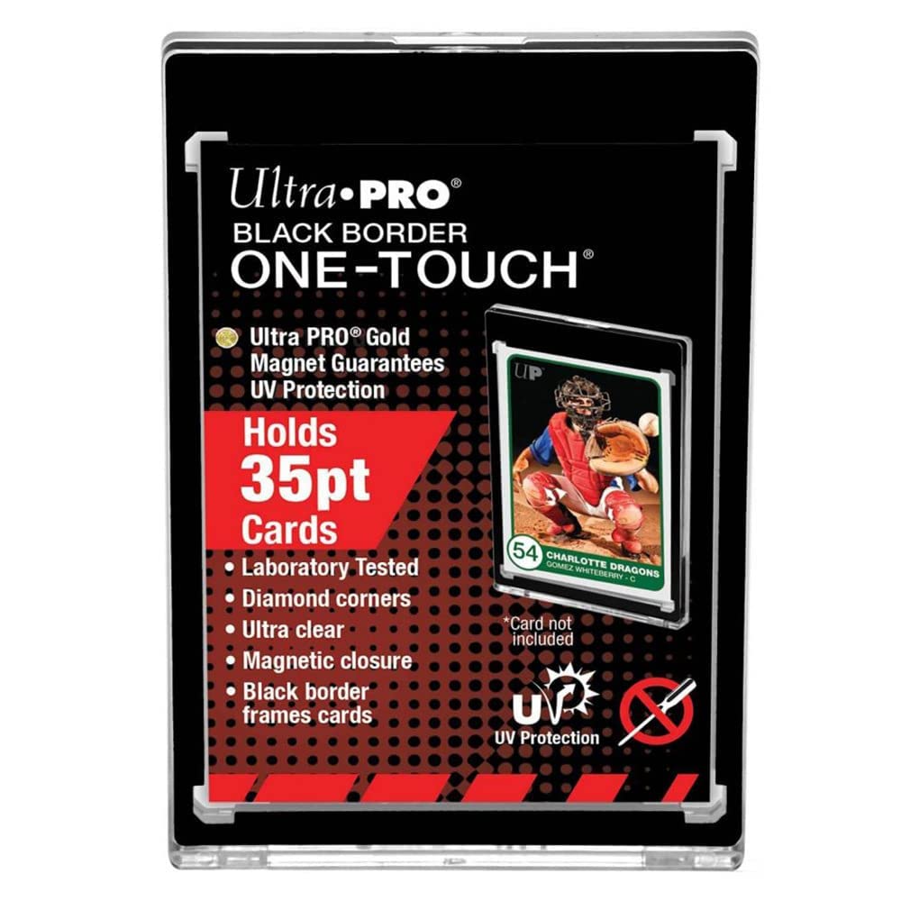 Ultra PRO five-pack One-Touch holders keeps sports and gaming cards organized.