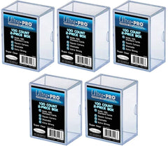 Ultra Pro pack of 5 storage boxes with airtight seal for organized card storage