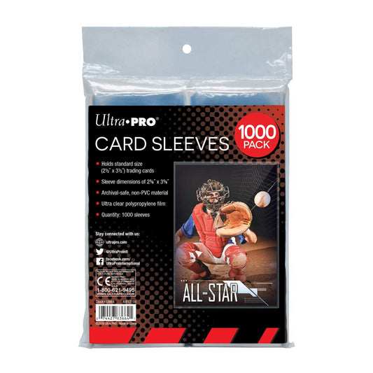 Ultra PRO Penny Sleeves showing ultra clear front protection for visibility