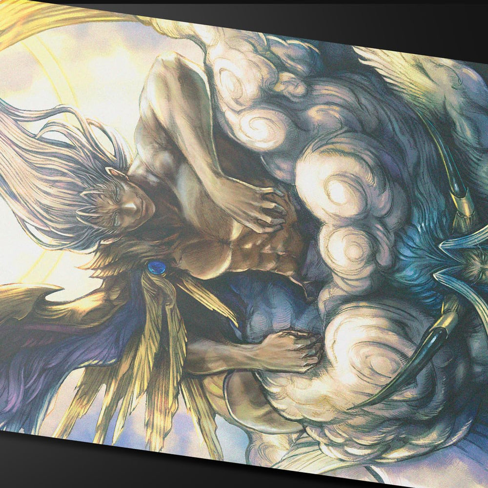Ultra PRO playmat soft fabric protects MTG decks during sessions.