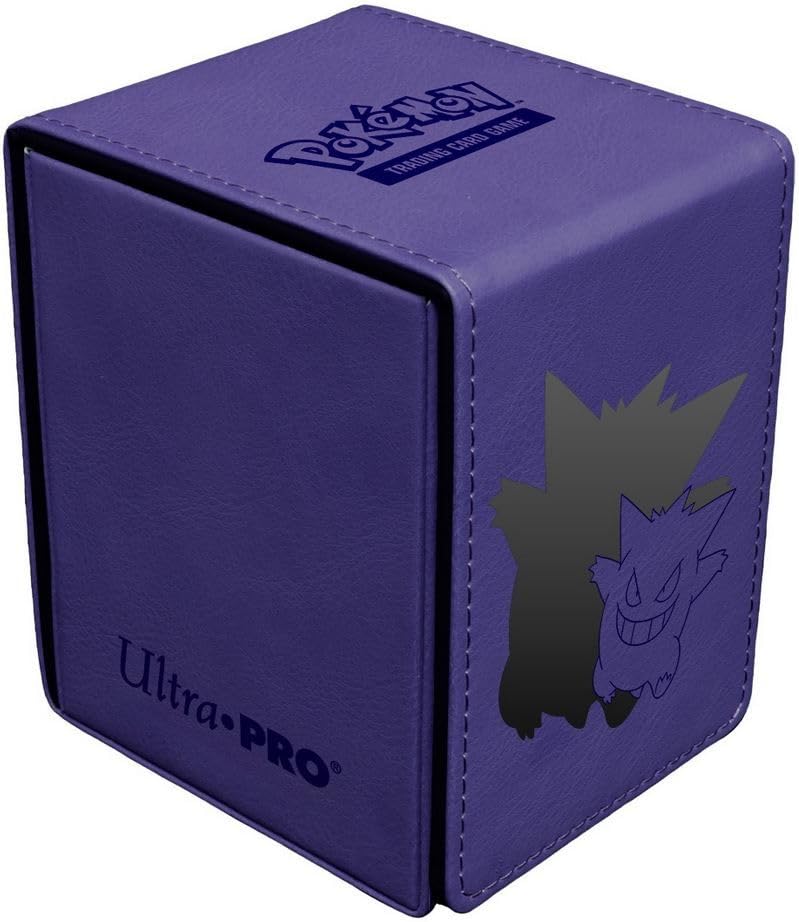 Ultra Pro UP Elite Gengar Alcove Flip Deck Box with debossed Gengar for stylish card storage