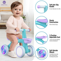 Umatoll safety features with steering limiter helps prevent tipping during first rides.