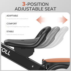 Umatoll tricycle with 3-position adjustable seat grows with your child