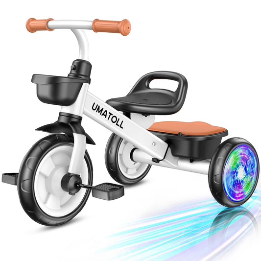 Umatoll tricycle front basket for easy toy carry during outdoor rides