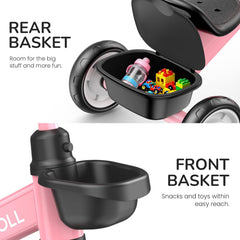 Umatoll tricycle rear basket removable for treasures on outings.