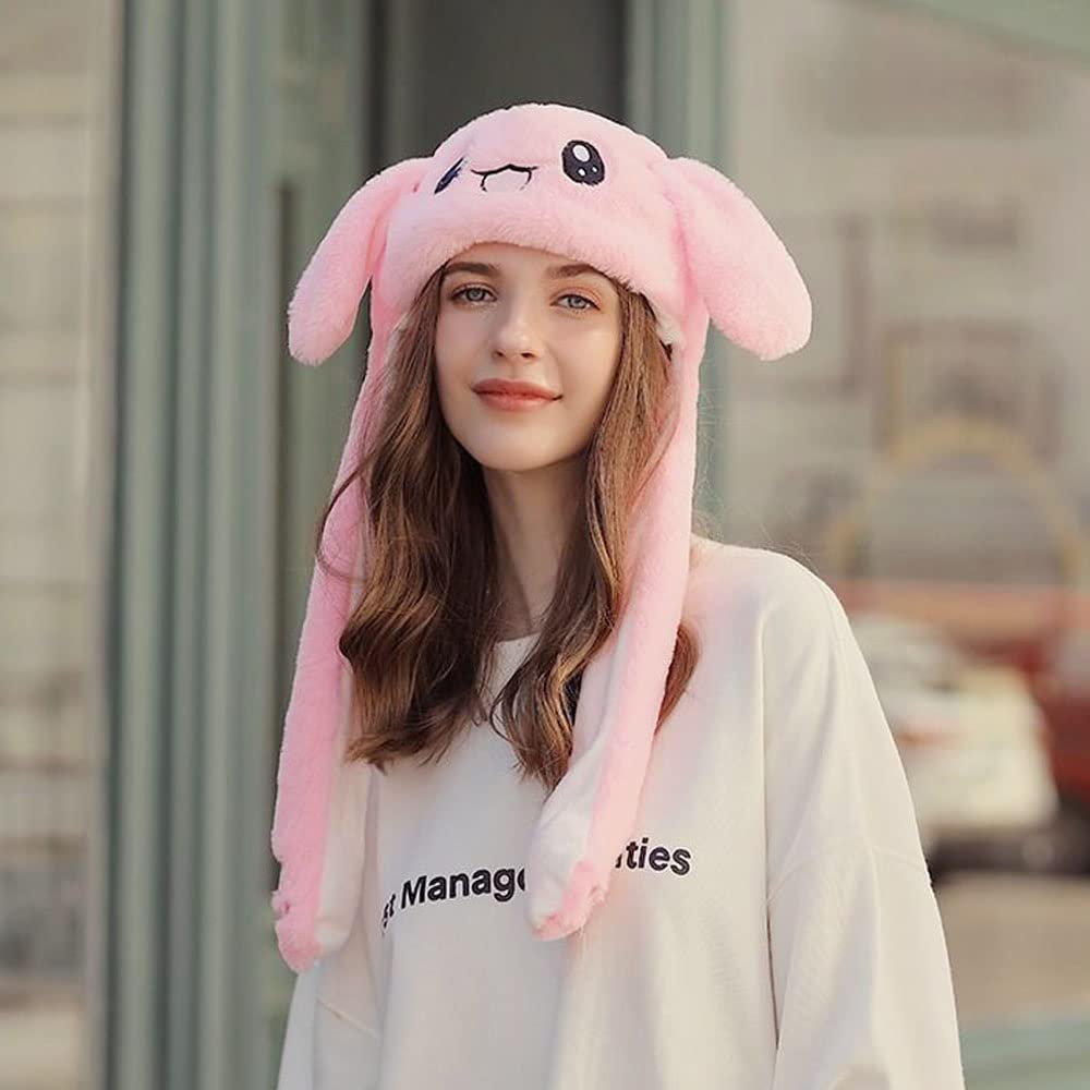 umbresen Bunny Hat plush material feels soft and comfy