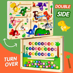 UMEREACT dinosaur side with color bins encourages color sorting and counting