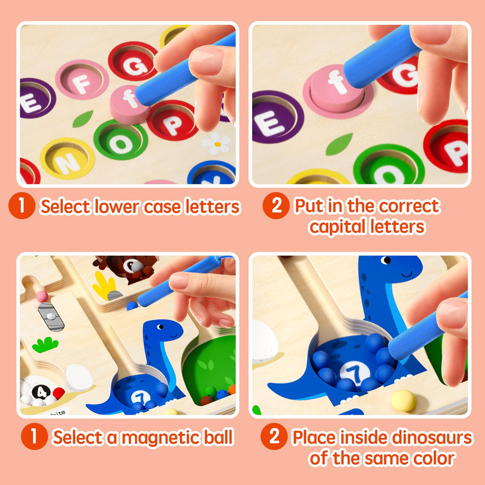 UMEREACT Montessori board with smooth edges ensures safe hands-on learning