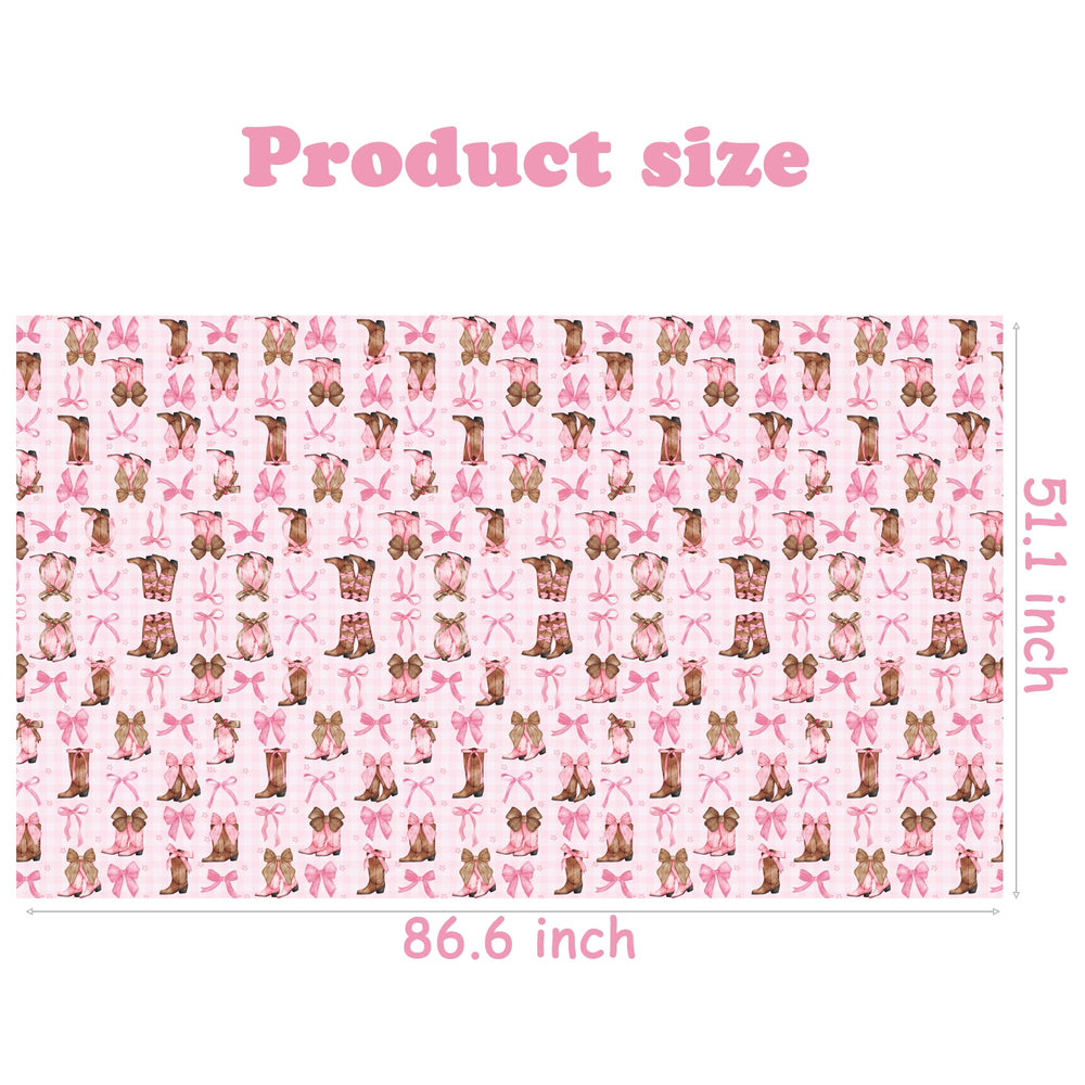 Umoni Coquette Cowgirl tablecloth suitable for western party decor and celebrations.