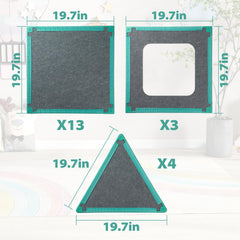 Umoving lightweight magnetic tiles are easy for kids to handle and rearrange for quick play.
