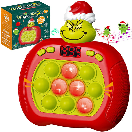 UMQYYMKO upgraded pop push toy with dancing bubbles lights for immersive playtime.