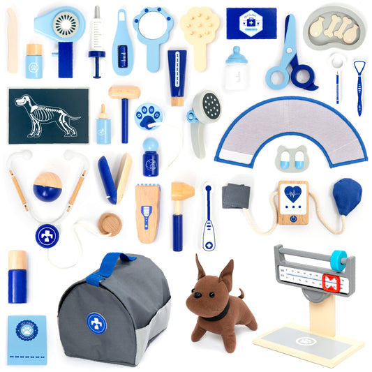 UMU Doctor Kit for Kids 37-piece set with plush dog for imaginative care