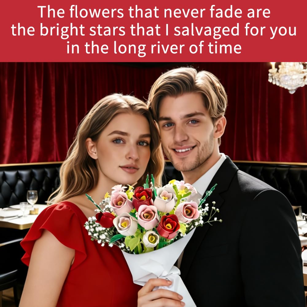Under the Baubles Red Roses Bouquet gift ready packaging for occasions