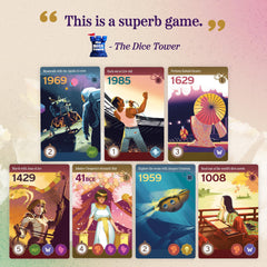 Underdog Games Trekking Through History cards showcase original art and compelling stories