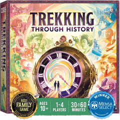 Underdog Games Trekking Through History cover art invites family game night