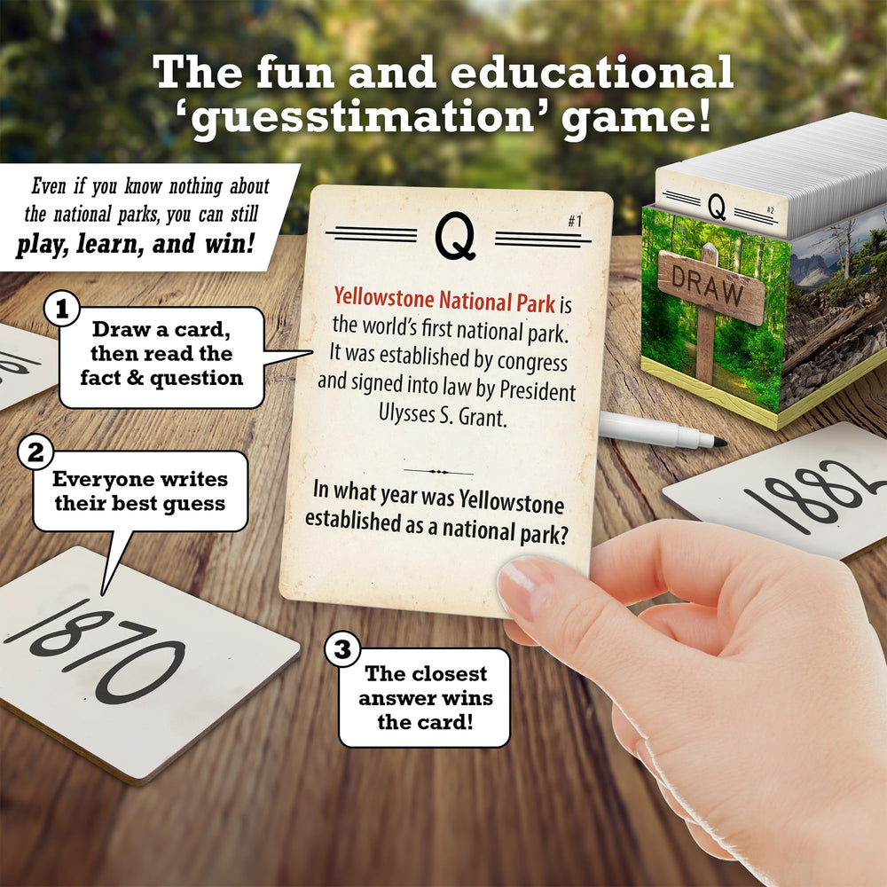 Underdog Games Trekking National Parks Trivia gift idea for nature lovers