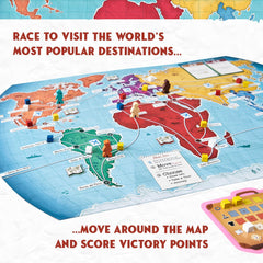 Underdog Games Trekking the World country cards showcase diverse landmarks for learning.