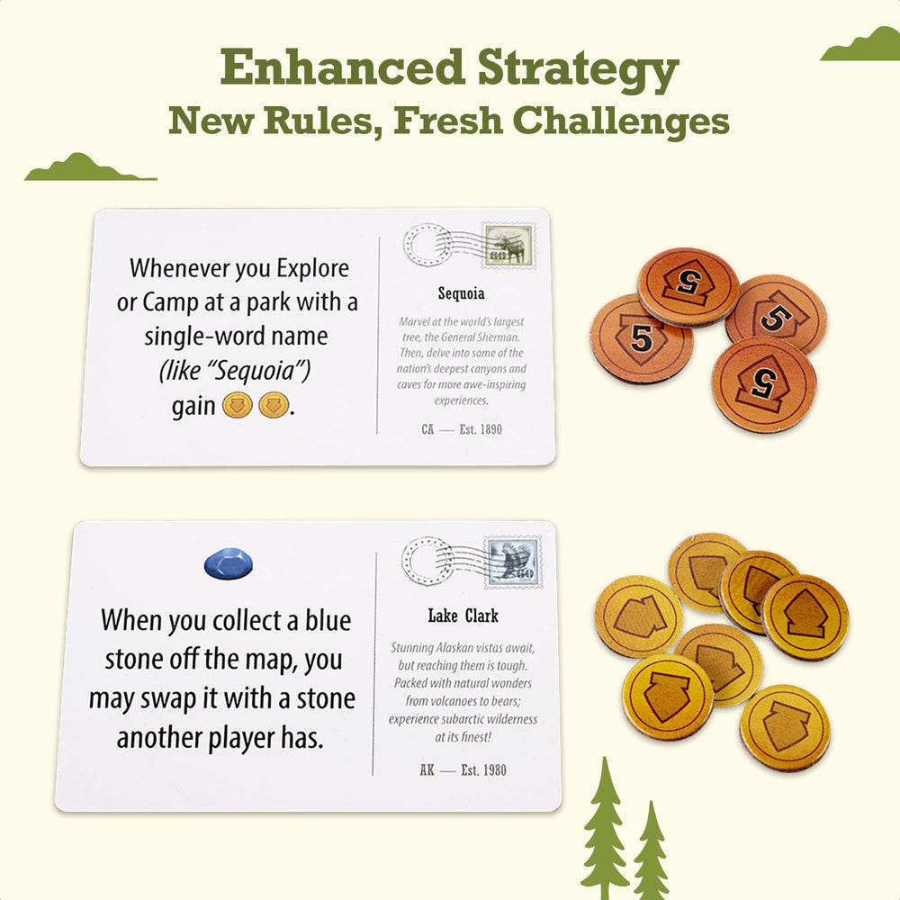 Underdog Games Trekking National Parks Expansion table setup demonstrates smooth player interaction.