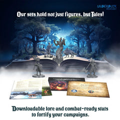 Underdusk 28mm figures with three color variants for quick setup