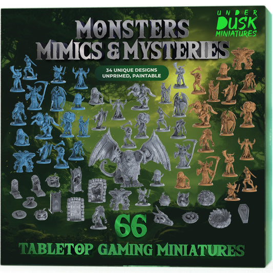 Underdusk Chimera miniature showcasing a fearsome, multi-headed creature for epic on-table battles.