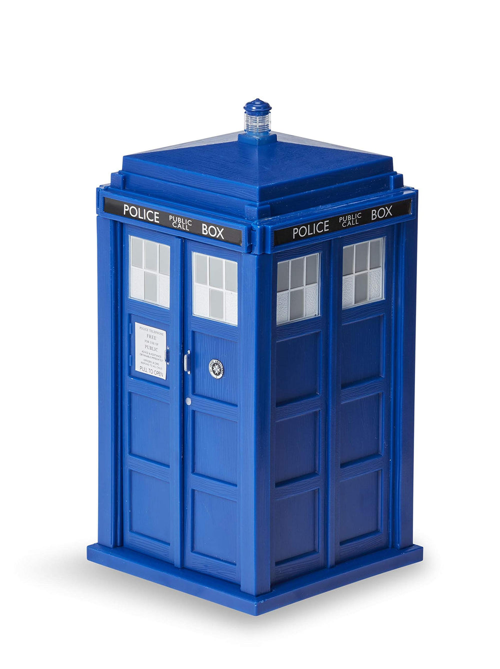 Underground Toys Doctor Who TARDIS bank with opening front doors, a fan-favorite desk companion.