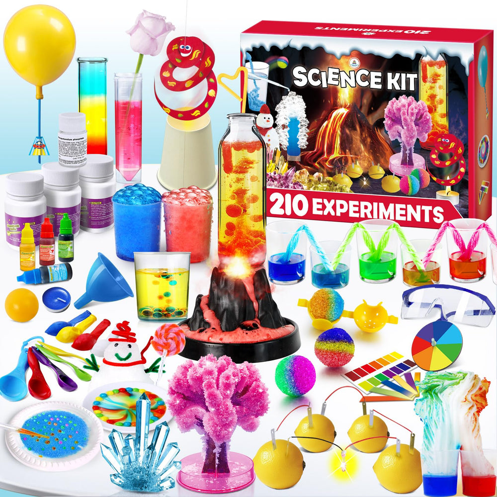 UNGLINGA 210 Experiments volcano setup inspires hands-on chemistry exploration at home