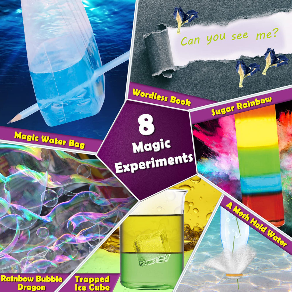 Unglinga bottles of chemicals for safe at-home experiments