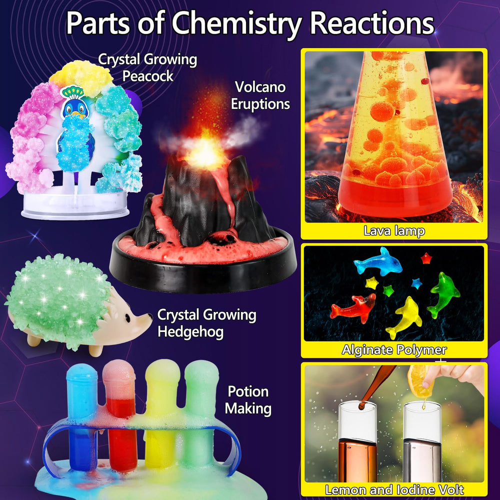 UNGLINGA crystal-growing-kit demonstrates crystal formation with visible results