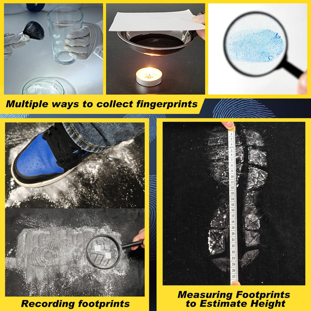 UNGLINGA fingerprint cards for safe, hands-on clue collection