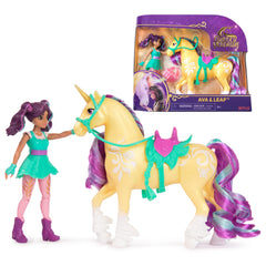 Unicorn Academy Ava doll on display for imaginative play
