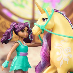 Holiday gift display of Unicorn Academy Ava and Leaf set