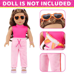 UNICORN ELEMENT 18in doll camera travel accessory sparks storytelling moments.