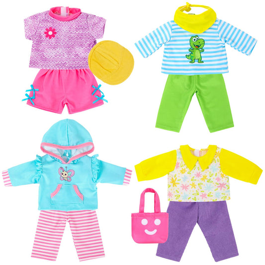 UNICORN ELEMENT 18-inch doll hoodie set for easy dress-up play
