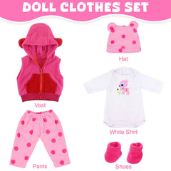 UNICORN ELEMENT pants with spots for 20-22 inch dolls, comfy and versatile play